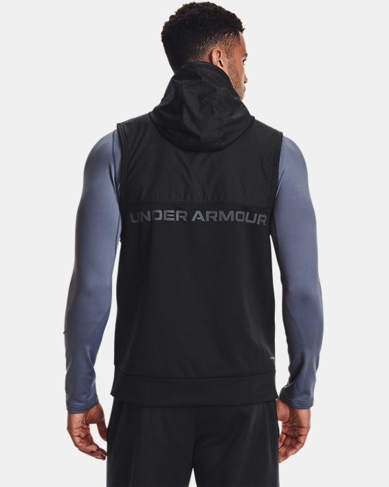 Herren Armour Fleece® Storm Bodywarmer mit Kapuze, Black, pdpMainDesktop image number 1